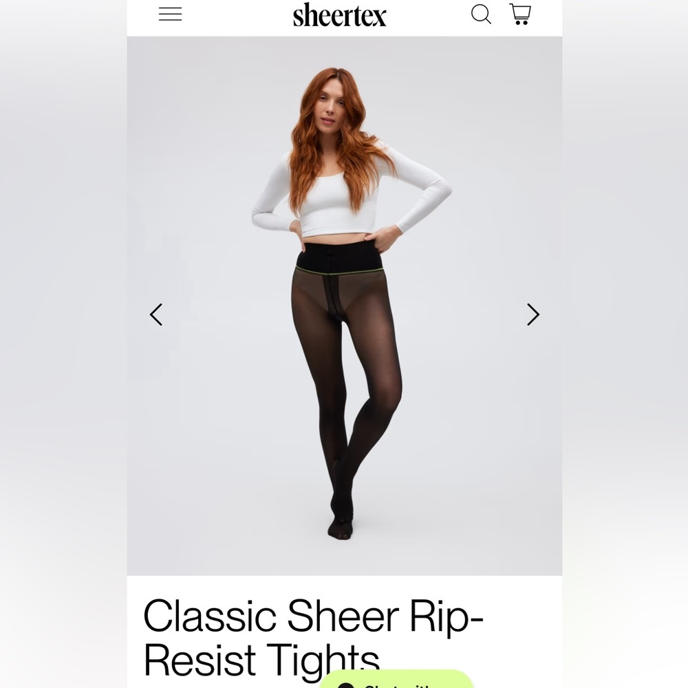 Sheertex classic tights - XL - brand new, never opened never worn